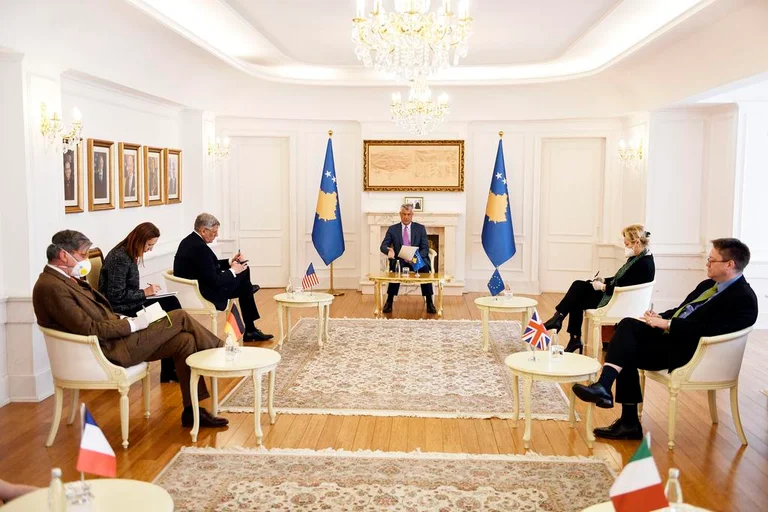 President talks to Quint, EU ambassadors about developments in Kosovo