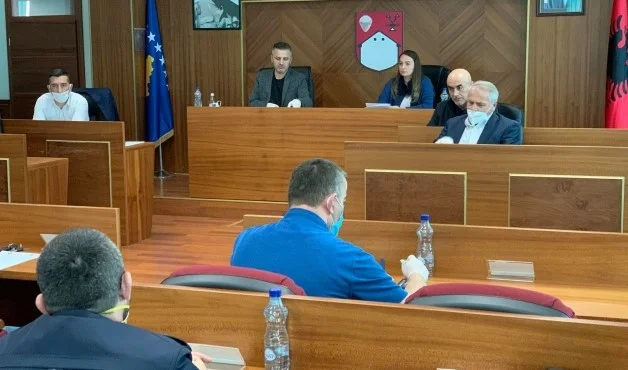 Skenderaj, in Quarantäne ein Abschnitt von Thaci Nachbarschaft in Buroja