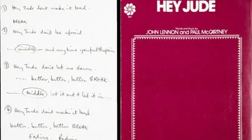 Beatles, texte de chanson “Hey Jude” écrit à la main est vendu aux enchères pour 910mil $