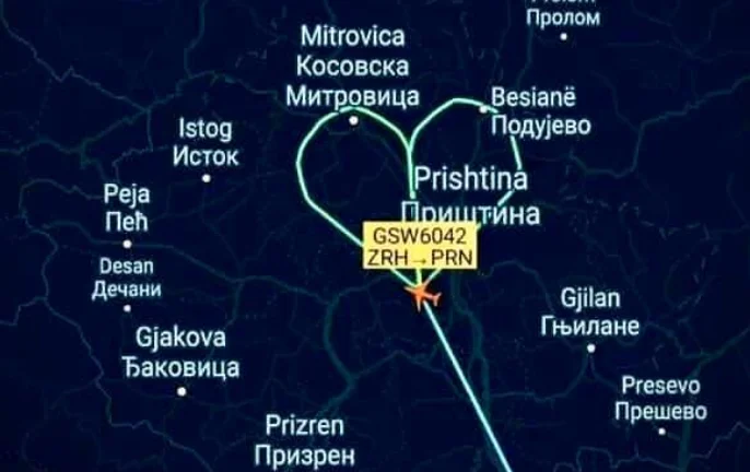 Obadiah: El piloto suizo pidió permiso para hacer un corazón en el espacio de Kosovo