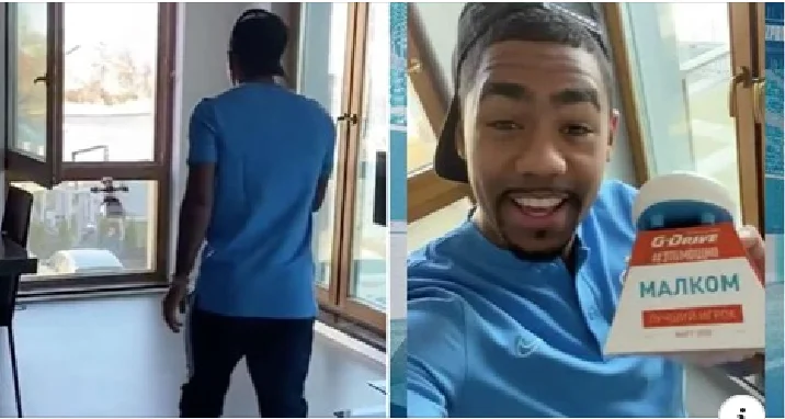 Zenen invia a Malcom il premio al Giocatore Mese con paura