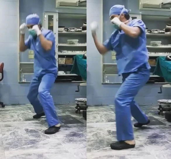 Boxes against the coronobius in the operating room: The Syrian physician becomes famous