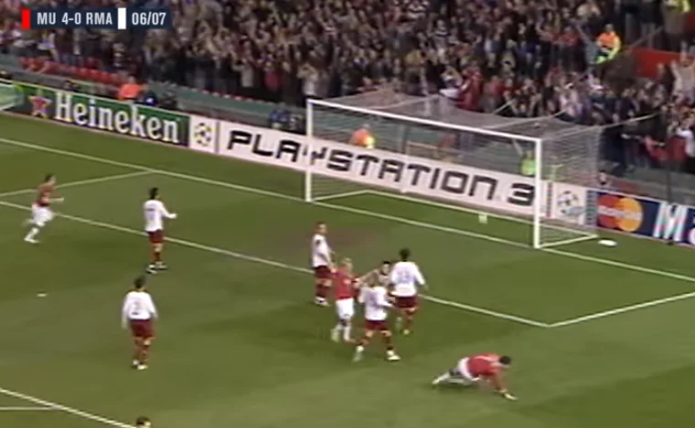 Today, 13 years ago, CR7 scored first goal in CL Now is the best goalist of all time