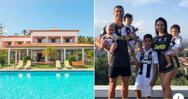 Dentro de la nueva casa de CR7 en el tranquilo pueblo donde se queda con su familia 4 mil euros a la semana.
