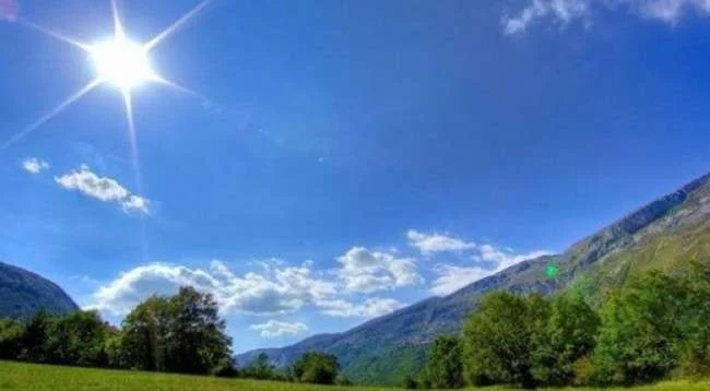 Beau temps ensoleillé