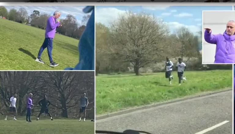 Tottenham stars break social distance rules, train side by side with each other