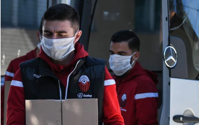 Human stuff. Albanian team donates donation to city hospital