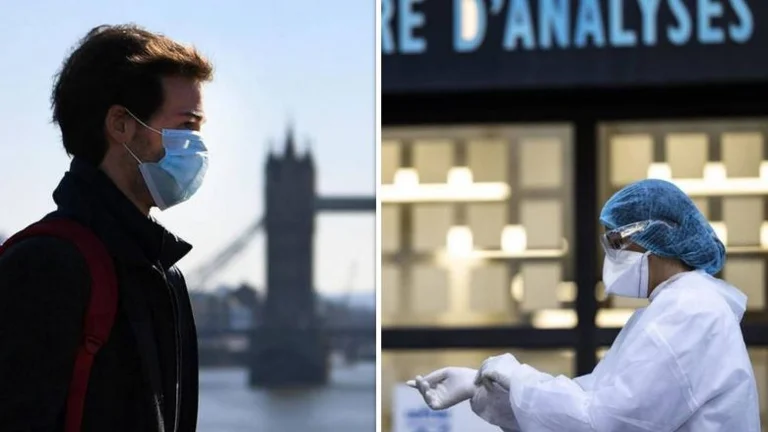 Coronavirus' situation in France and Great Britain is approaching Spain