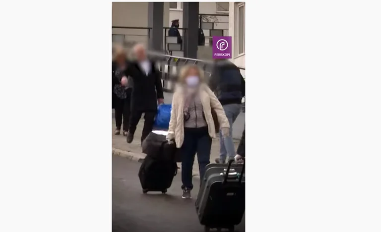 View of releasing persons from quarantine in Pristina
