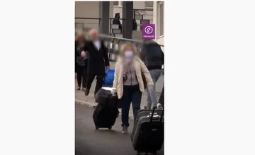 Pamje nga lirimi i disa personave nga karantina në Prishtinë