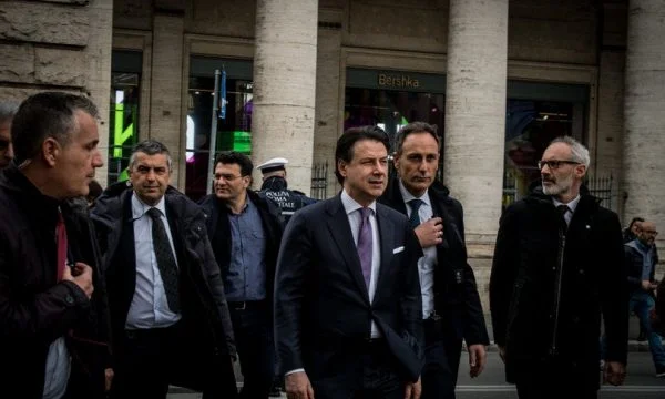 L'escorte du premier ministre italien