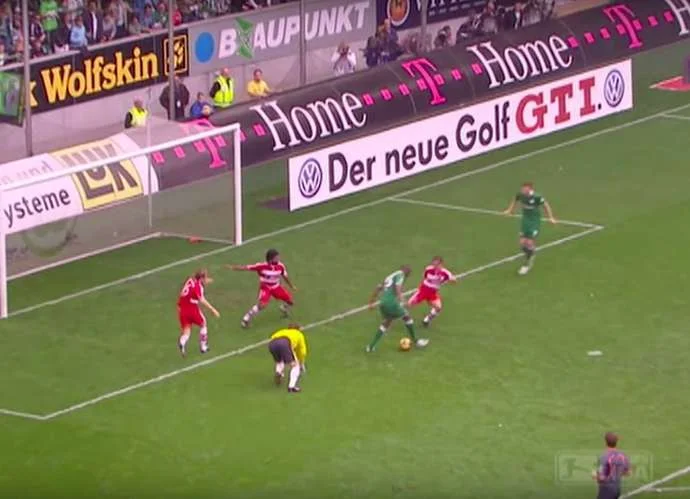 When Grafite completely humiliated Bayerni's defense to score one of the best goals in Bundesliga history