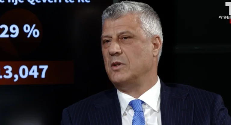 Thaci: Nunca a cambio de territorios, conmigo en la mesa no