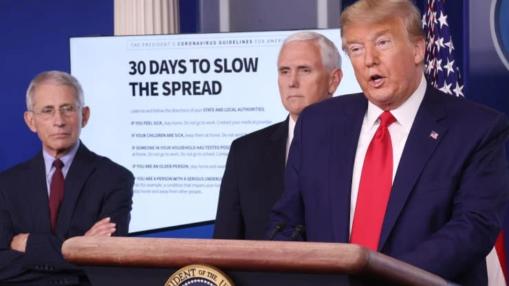 The White House predicts 100 to 240 thousand deaths in the U.S. by Coronavirus