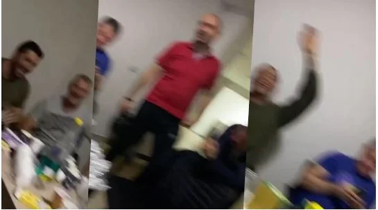 Party in Pristina dorm, isolierte Leute fallen den Song