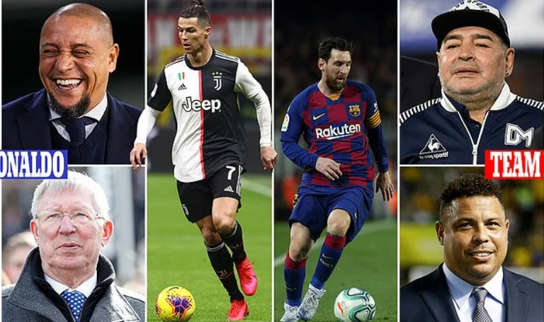 Messie vs Ronaldo, il più grande dibattito di calcio: Sul cui lato sono icone come la Maradona di Alex Ferguson