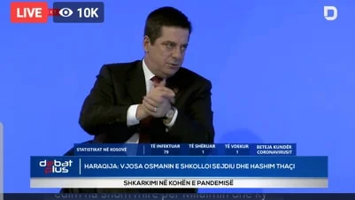 Primer plano: Vjosa Osmani educada Hashim Thaci