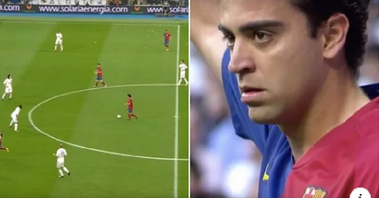This Xavi's presentation against Real Madrid in 2009 is criminally underrated