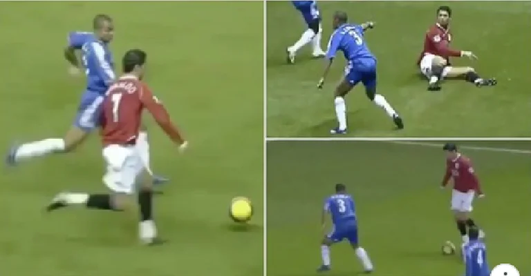 Ashley Cole lo guardó en su bolsillo. CR7 como nadie antes en 2006