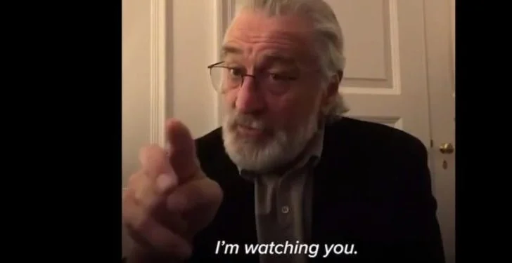 Message of the famous actor: Stay home, Robert de Niro watching you
