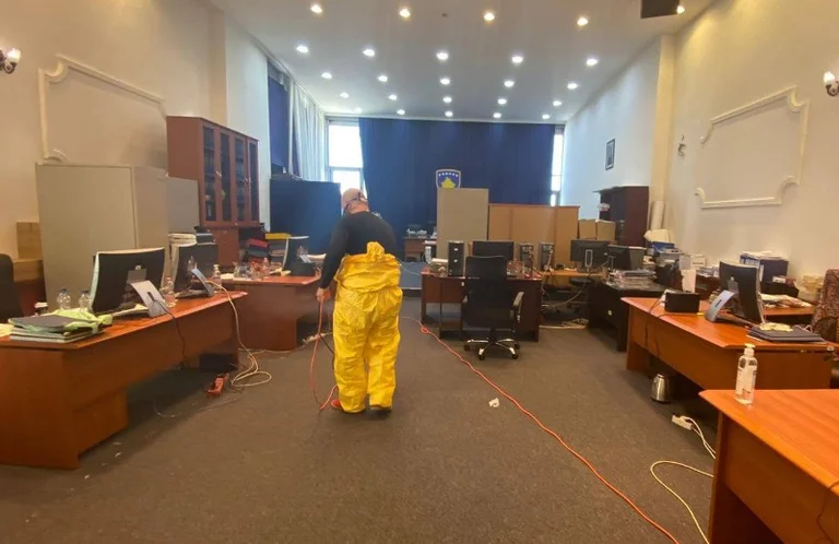 L'Assemblée et la Présidence ont été désinfectées il y a quelques jours par des équipes professionnelles (Photo)