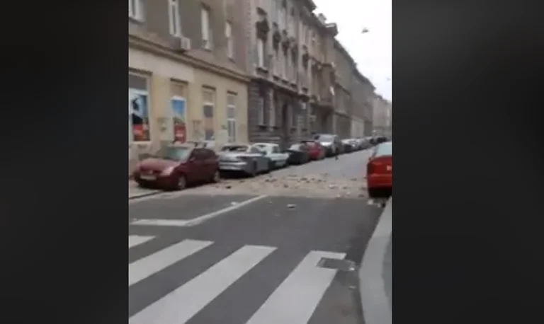 Powerful quake strikes Zagreb, Kosovo shows terrible moment
