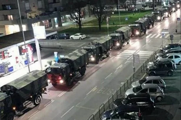 DRAMATIKE: Kamionët ushtarakë çojnë kufomat e koronavirusit për t’i djegur – morgjet të mbushur plot