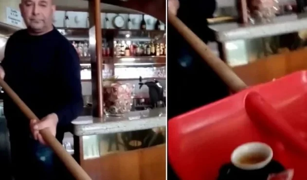 Koronavirusi: Kjo është mënyra e vetme e shërbimit të kafesë në Itali