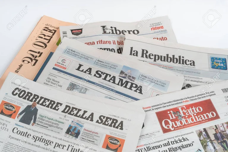 Terrifying: Italienische Zeitung mit Nachrichten von Coronavirus (Video)