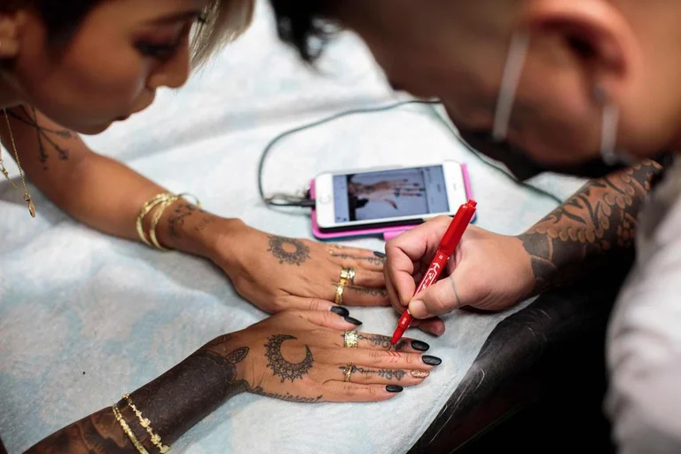Where does the color of your tattoo go?