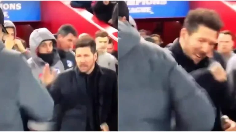 Simeone parle avec le coude à Cloppi: Hesiton t de la sortie du match