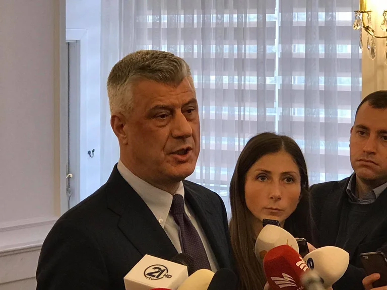 Thaci Bedingungen die EU: Ohne Visumsaufheben sitzt ich nicht für den Dialog in Brüssel