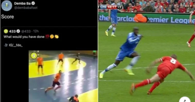 Ba's mocking post with the Gerrard slide is considered one of the best of all time