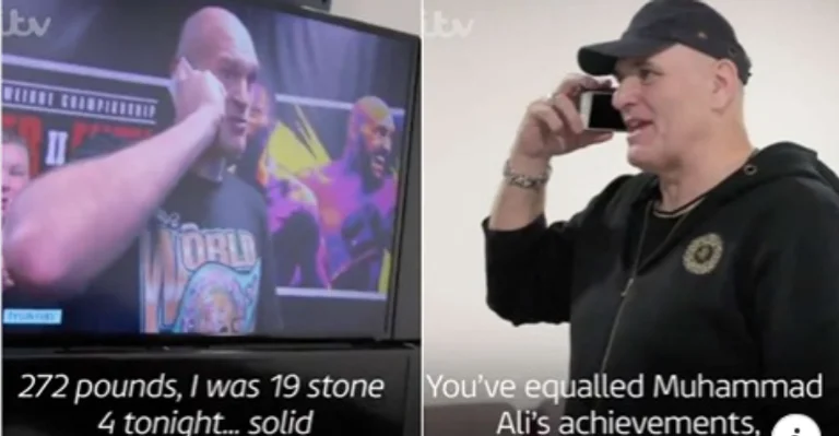 Image published by Fury's Vater's emotional phone call with his son nach dem Triumph gegen Wilder