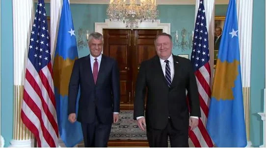 Thaçi pas takimit me Pompeon: Kosova është e bekuar me besimin dhe partneritetin e ShBA-së