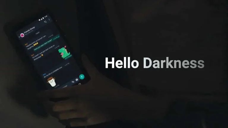 La vidéo que Whatsapp a annoncé l'arrivée de son mode sombre