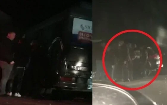 1 Verstorbene und 6 Verletzte. Sie zeigen die Bilder des Unfalls in der Tirana-Fushe Kruje Street.