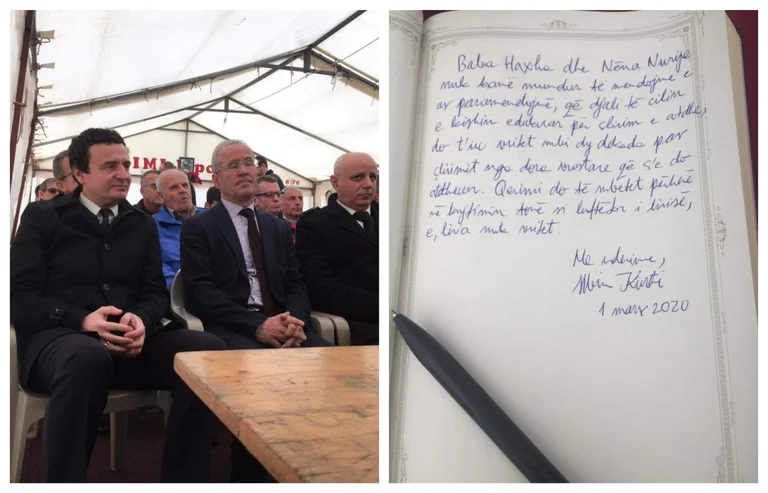 Dies sind die Verse des Premierministers Kurti für Qerim Kelmendi