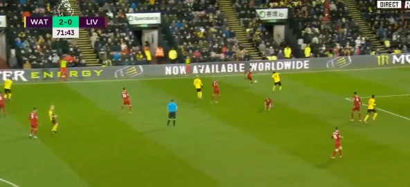 What's going on with Liverpool, Watford has tripled his supremacy.
