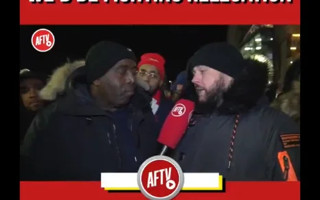 L'ambiance des fans lourds d'Arsenal, plus que déçus