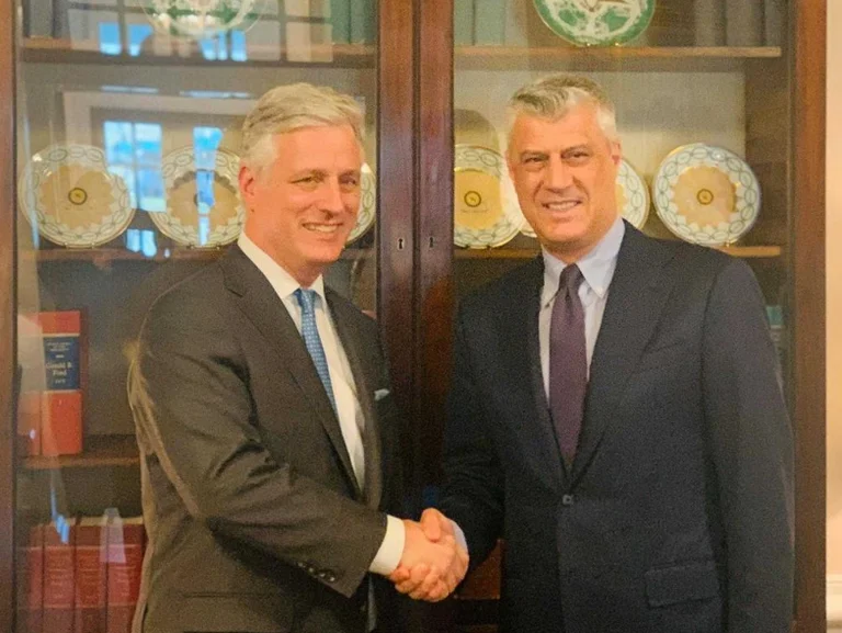 Thaçi takon Këshilltarin për Siguri Kombëtare të Presidentit Trump