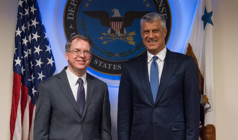 Amerika ia konfirmon presidentit Thaçi mbështetjen për FSK’në dhe për dialogun me Serbinë