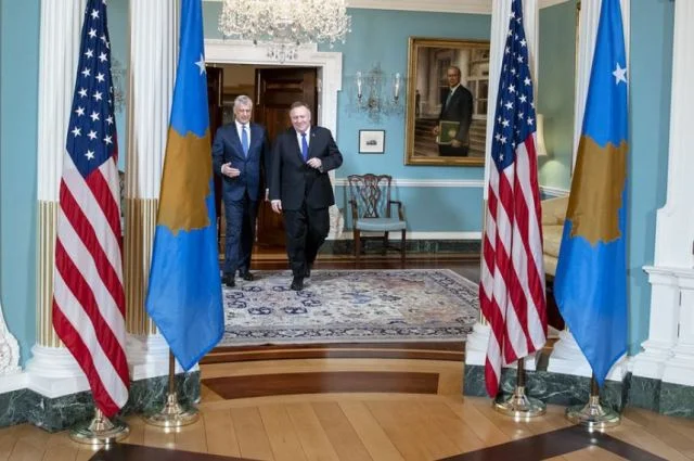 Pompeo takohet me Thaçin: SHBA do të vazhdojë ta mbështesë Kosovën