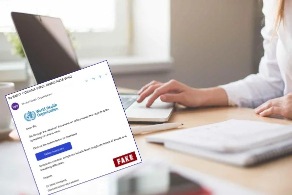 Koronavirusi: Kujdes me këtë email, dikush po e çon në emër të OBSH-së dhe ua merr paswordin