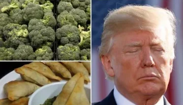 Le président Trump refuse de manger du brocol en Inde après avoir haï les légumes et apprécié les hamburgers