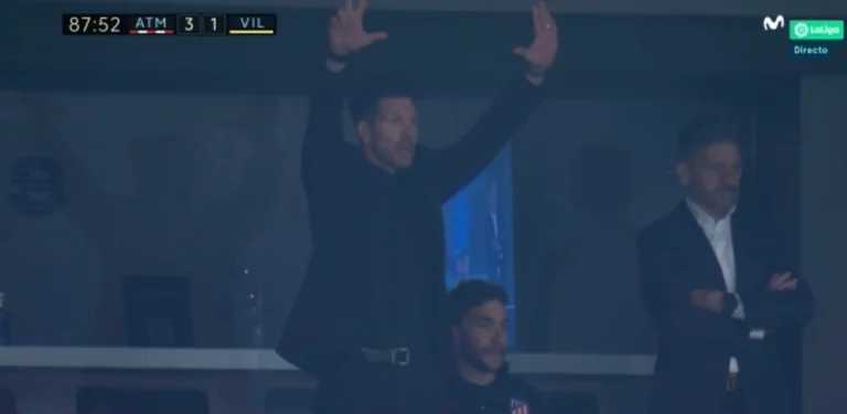 Festë për Atletico Madridin, Simeone nga tribuna mund Villarrealin