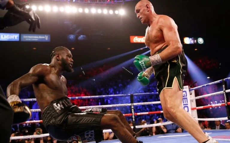 Wilder-Furi II: The scoreboard shows Fury's absolute dominance