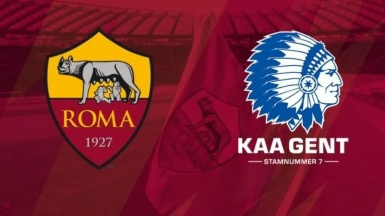 Official formations published by Rome-Gent match