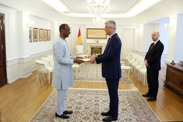 Thaci accepts credentials of non-resident Guinea ambassador for Kosovo