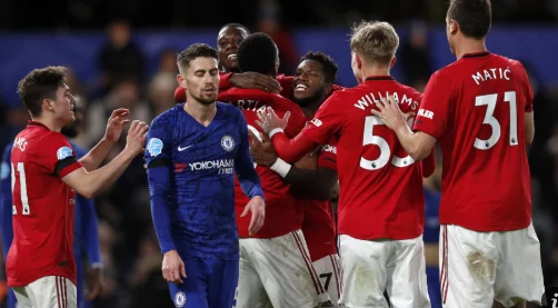 État Chelsea « %s » de VAR, Manchester United remporte trois points d'or